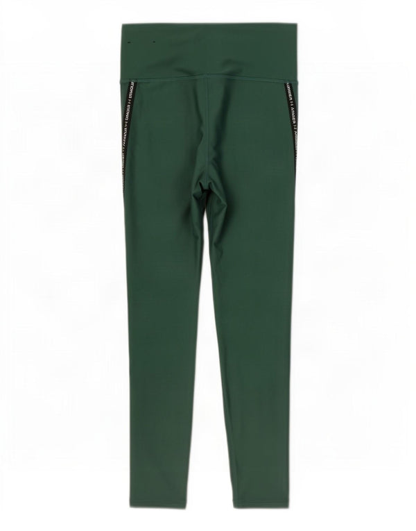Leggings grafici da donna Under Armour Heat Gear UK 10 piccolo poliestere verde