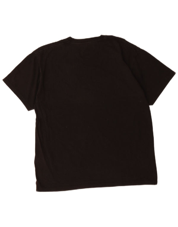 T-shirt grafica da uomo Vans Top grande in cotone nero