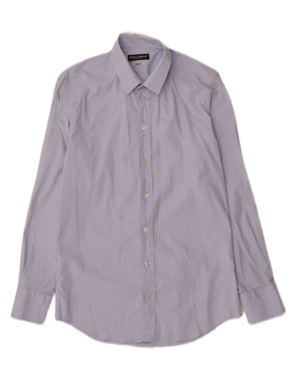 Camicia da uomo Dolce & Gabbana taglia 15 1/2 39 blu medio