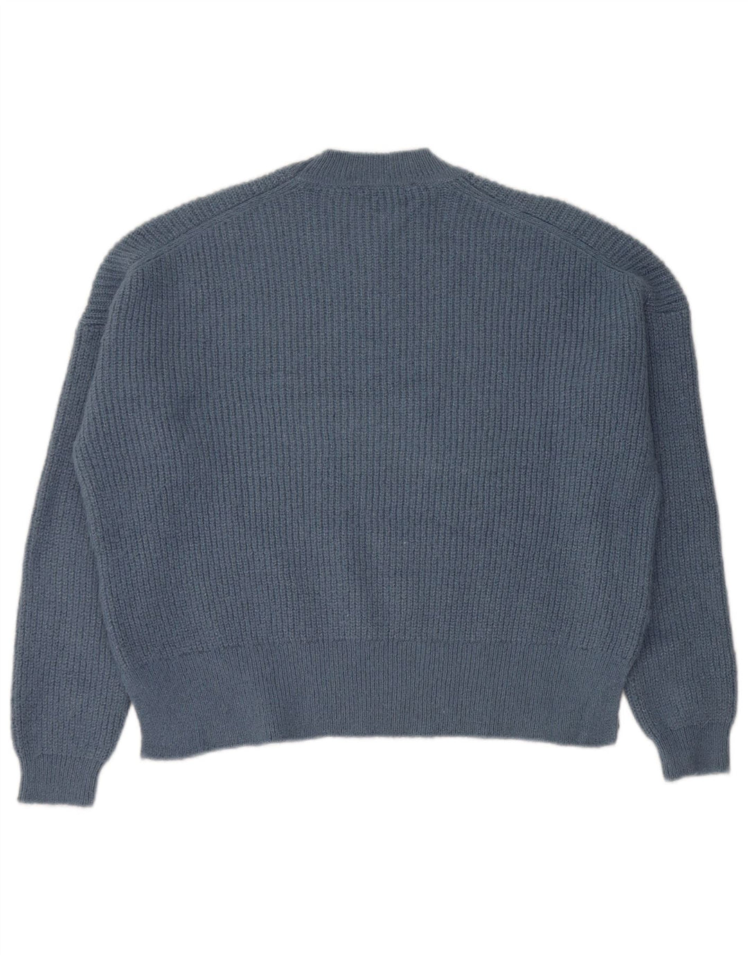 Maglione girocollo oversize da donna Zara UK 10 piccolo acrilico blu