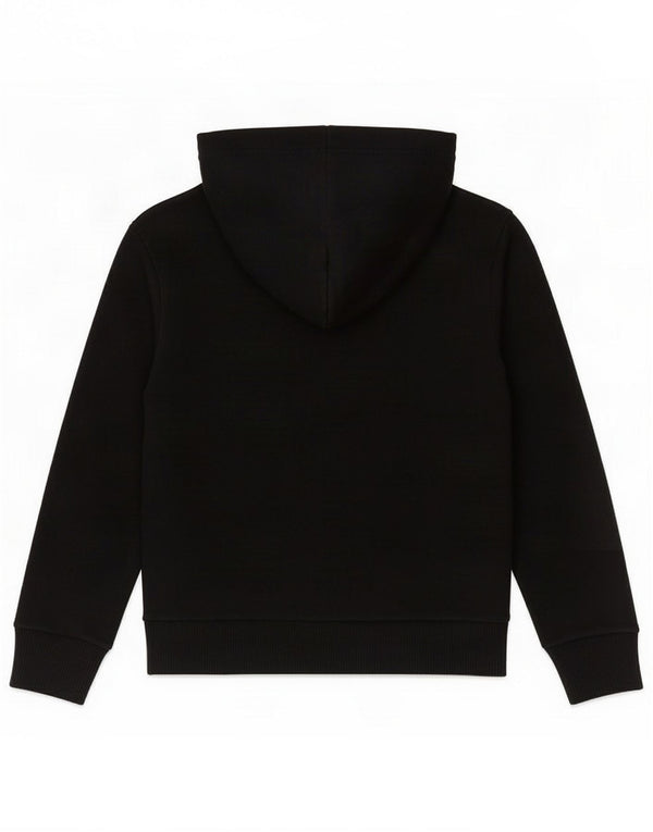 Diesel Boys Graphic Hoodie Jumper 9-10 Years Black Cotton