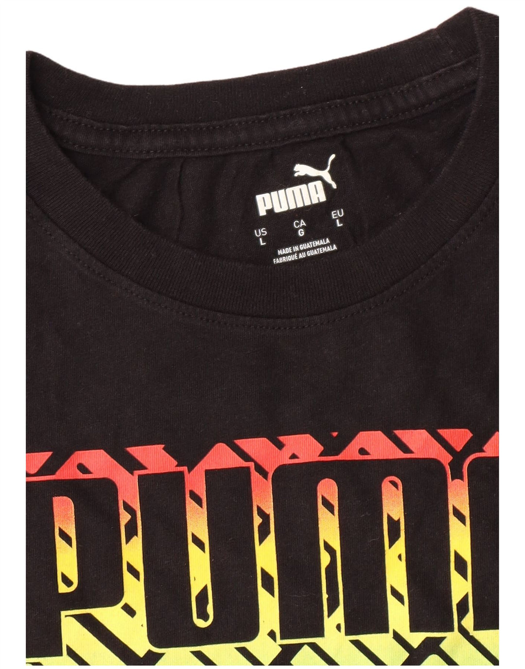 T-shirt grafica PUMA da uomo grande nera