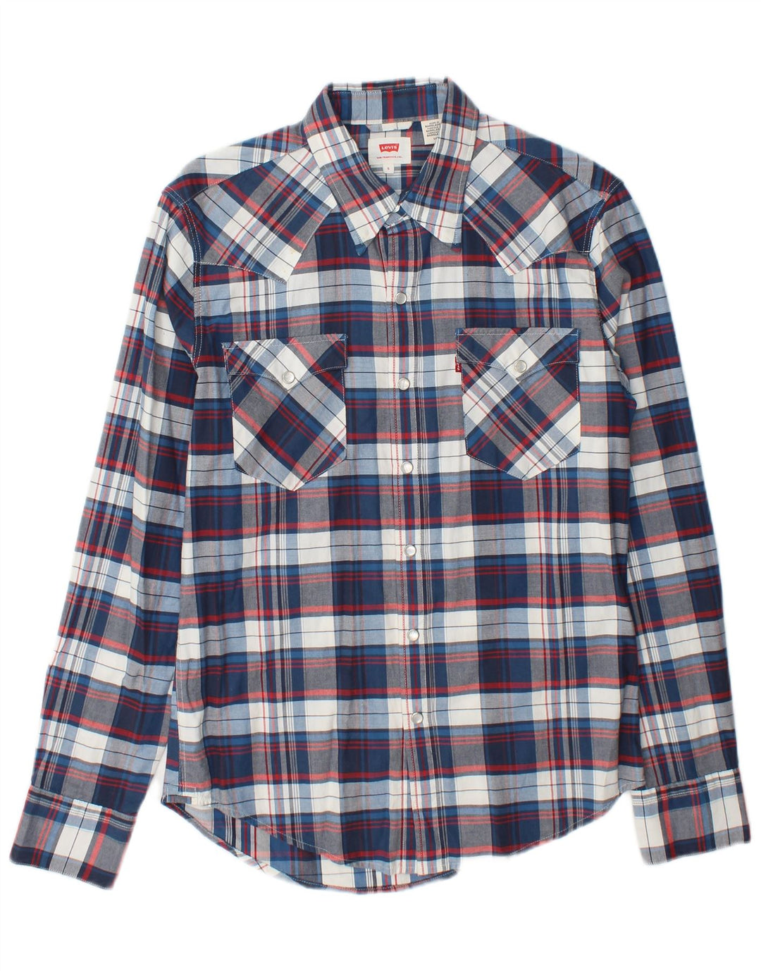 Camicia da uomo Levi's a quadri piccoli blu