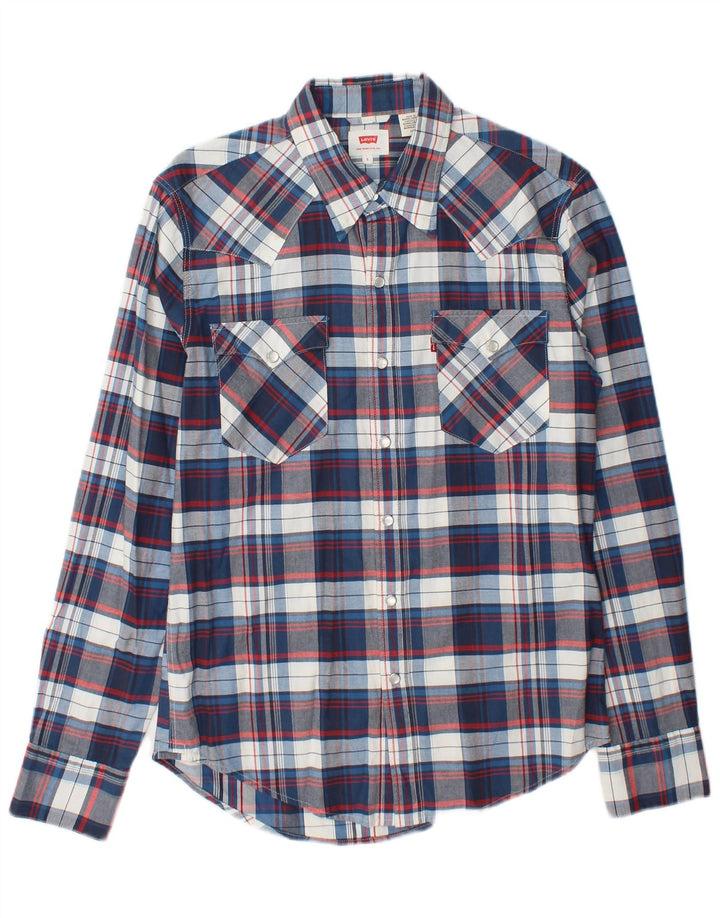 Camicia da uomo Levi's a quadri piccoli blu