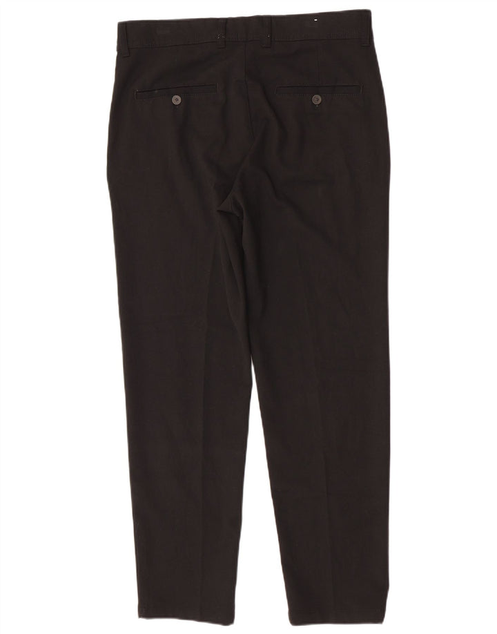 Pantaloni chino affusolati da uomo Zara EU 40 medio W31 L29 poliestere nero