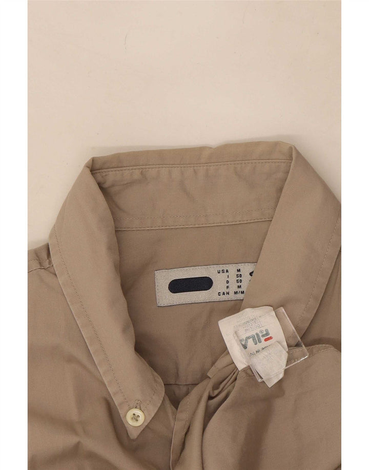 Camicia Fila Uomo Cotone Beige Medio