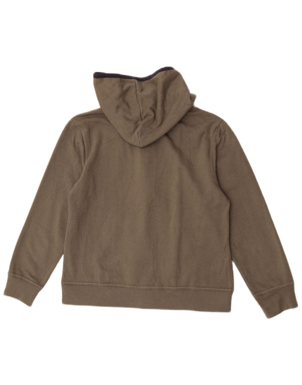 Maglione con cappuccio e zip da donna Avirex UK 14 cotone kaki medio
