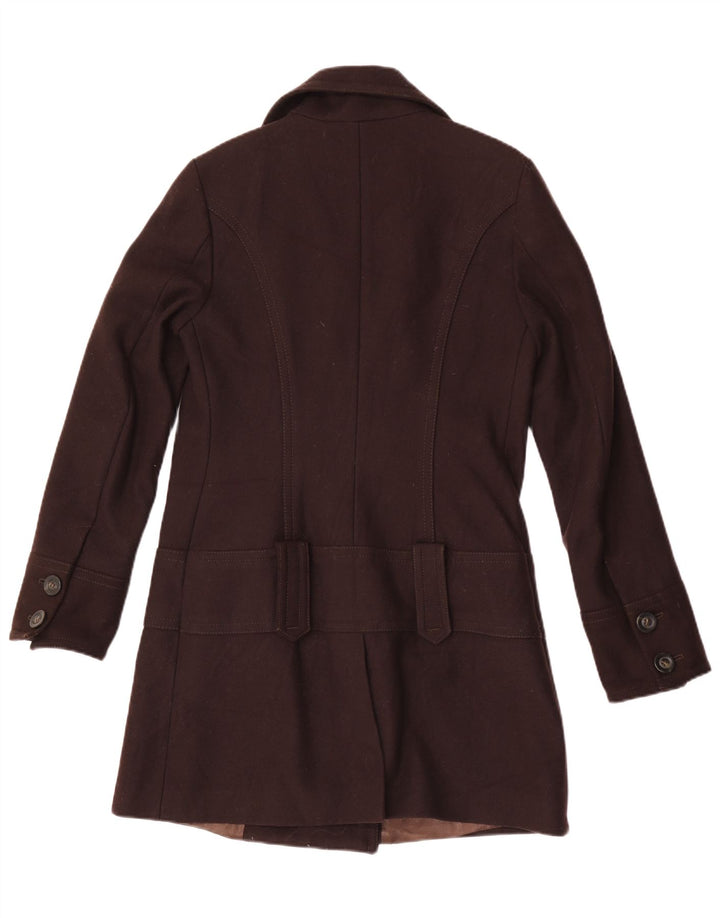 Cappotto Donna Benetton IT 42 Marrone Medio Lana