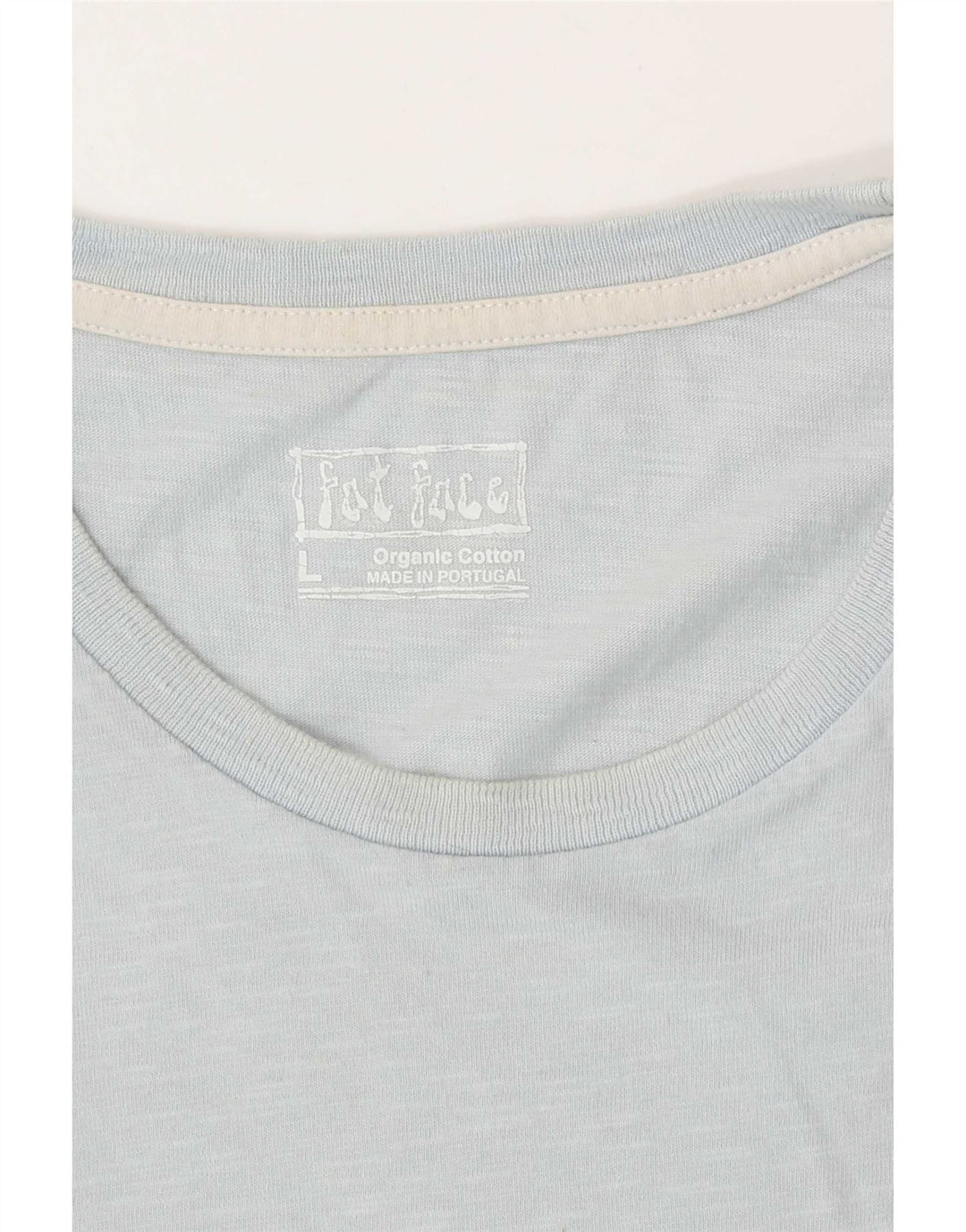 T-shirt grafica da uomo Fat Face Top grande in cotone blu