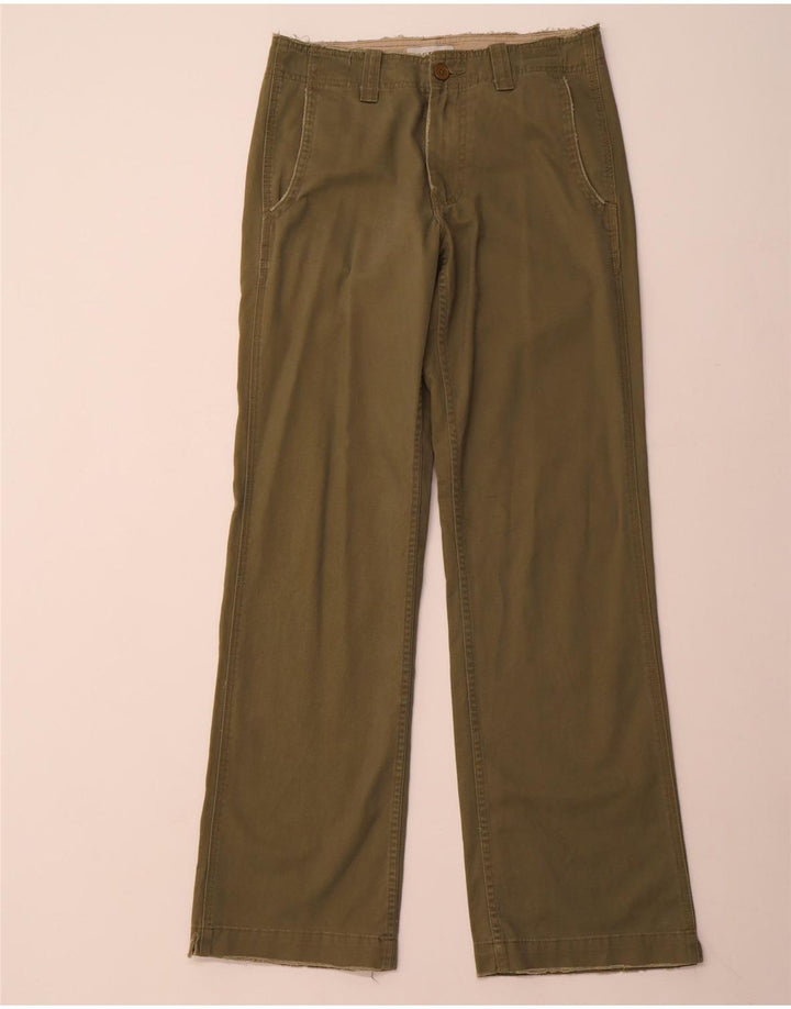 Pantaloni chino bootcut invecchiati GUESS da donna W29 L33 cotone verde