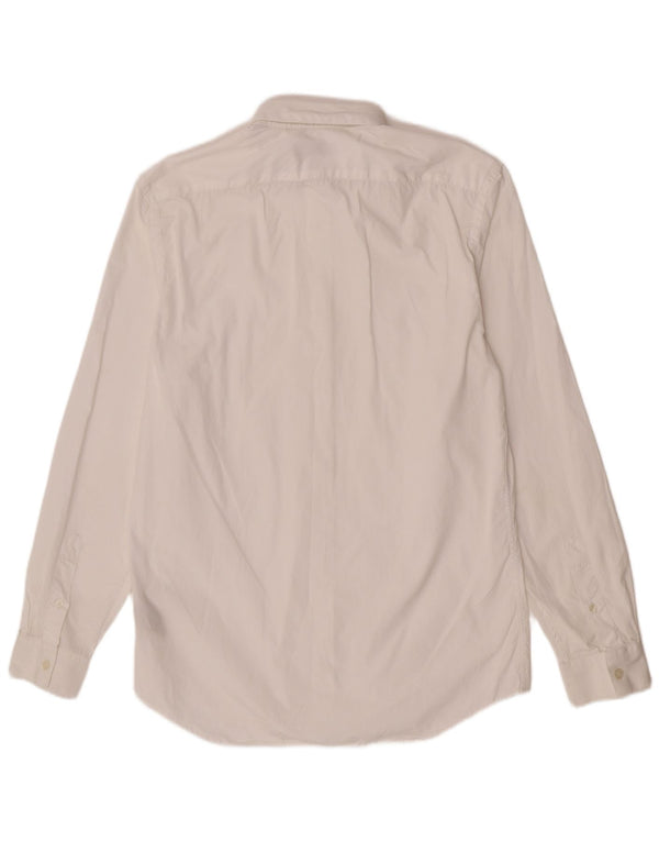 Camicia da uomo su misura Burberry taglia 15 1/2 39 cotone bianco medio classico