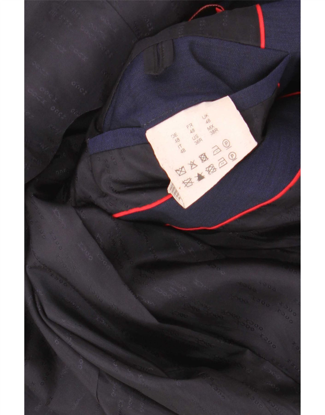 Giacca blazer da uomo a 2 bottoni Hugo Boss EU 48 media lana blu navy