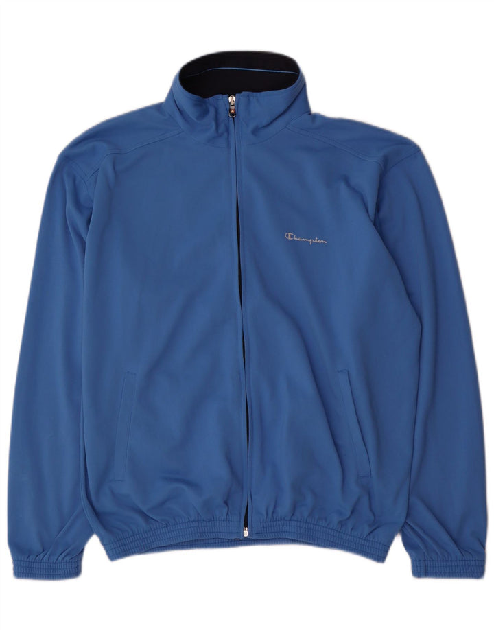 Giacca da tuta da uomo Champion in poliestere blu medio