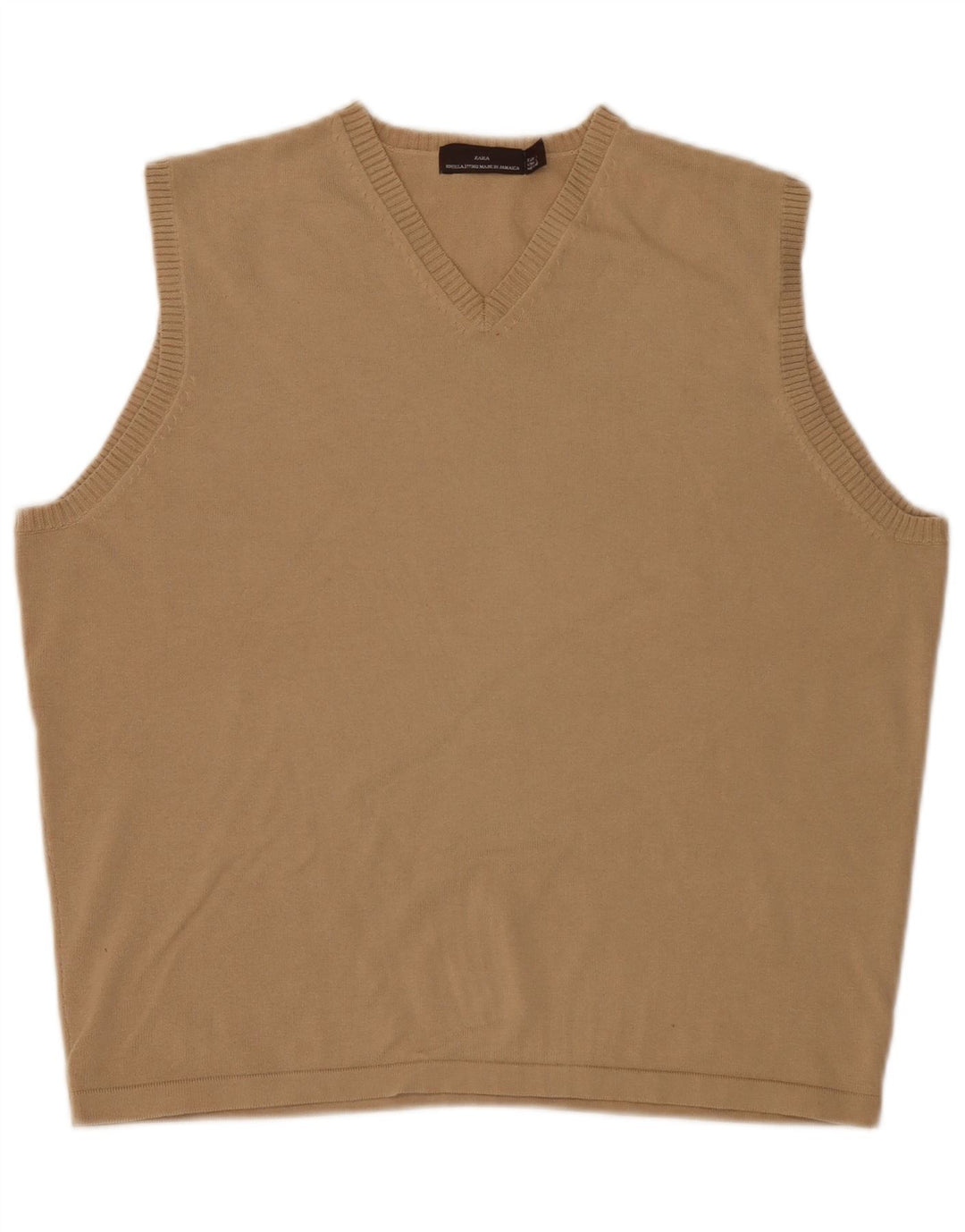 Canottiera Zara da uomo, canotta grande, beige