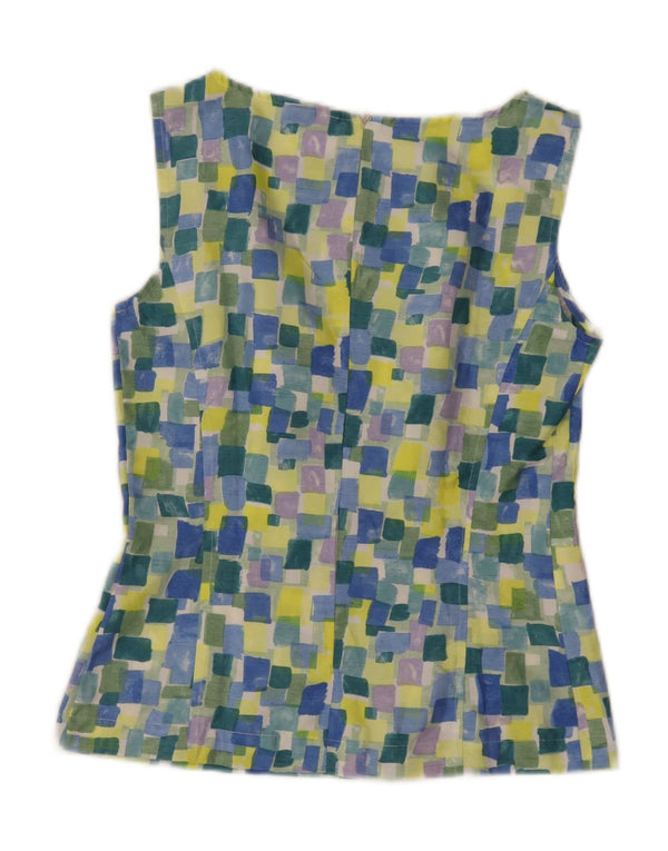 Camicetta senza maniche da donna Marella Top UK 10 Small multicolore geometrico