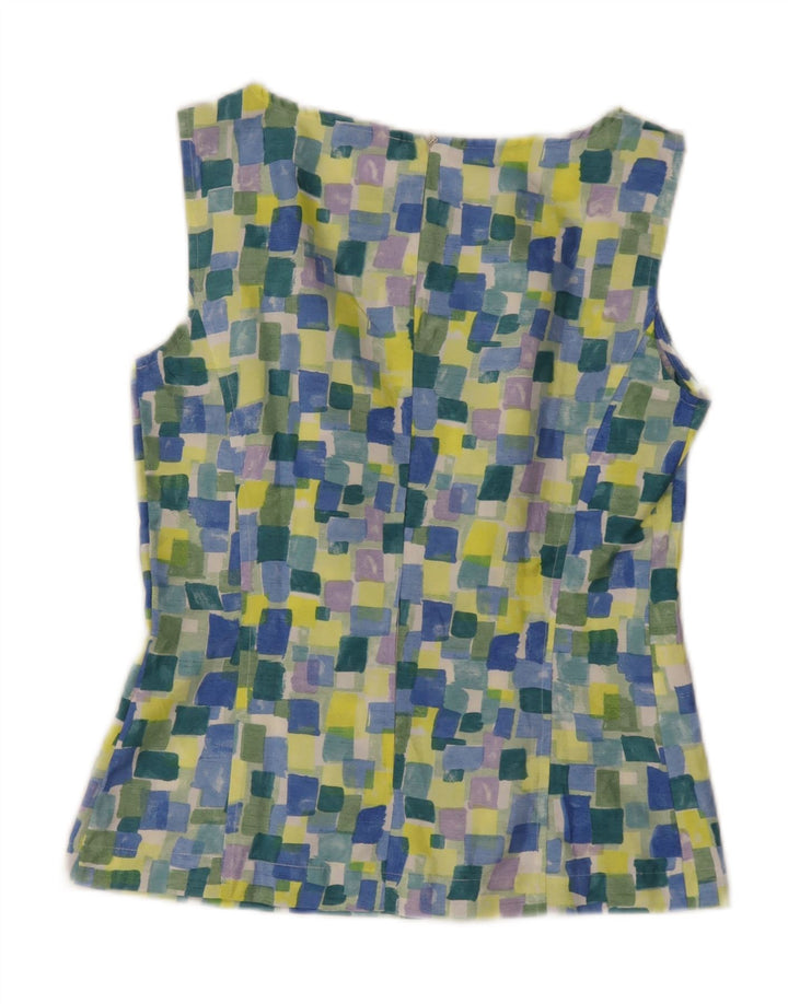 Camicetta senza maniche da donna Marella Top UK 10 Small multicolore geometrico