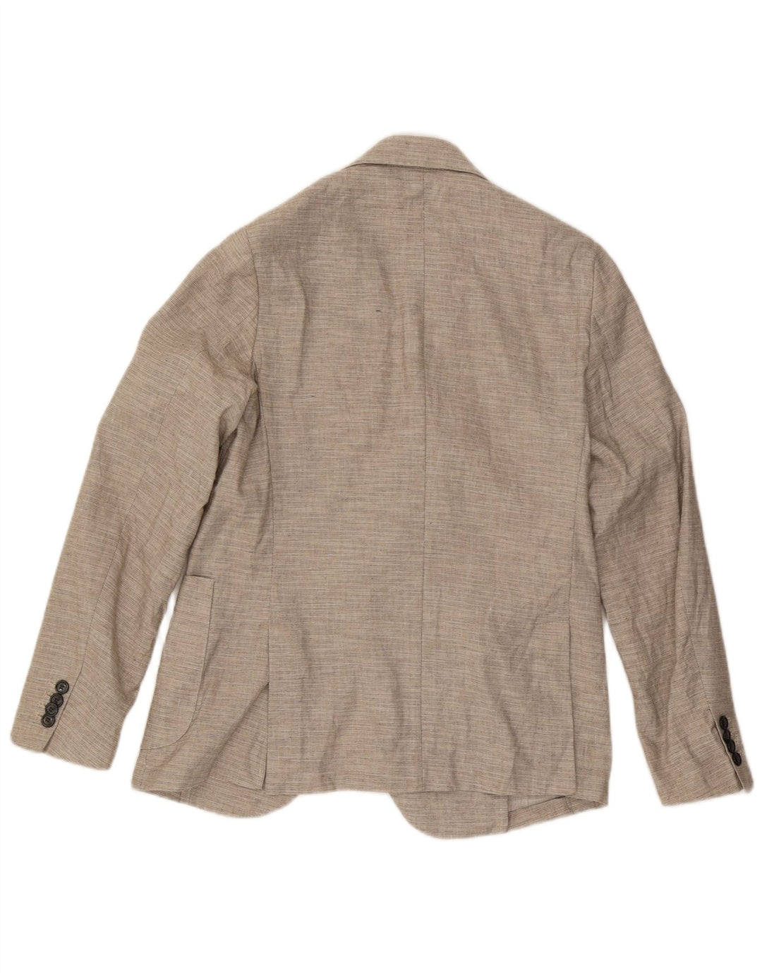 Giacca Blazer a 2 Bottoni da Uomo Libero IT 48 Lino Beige Medio