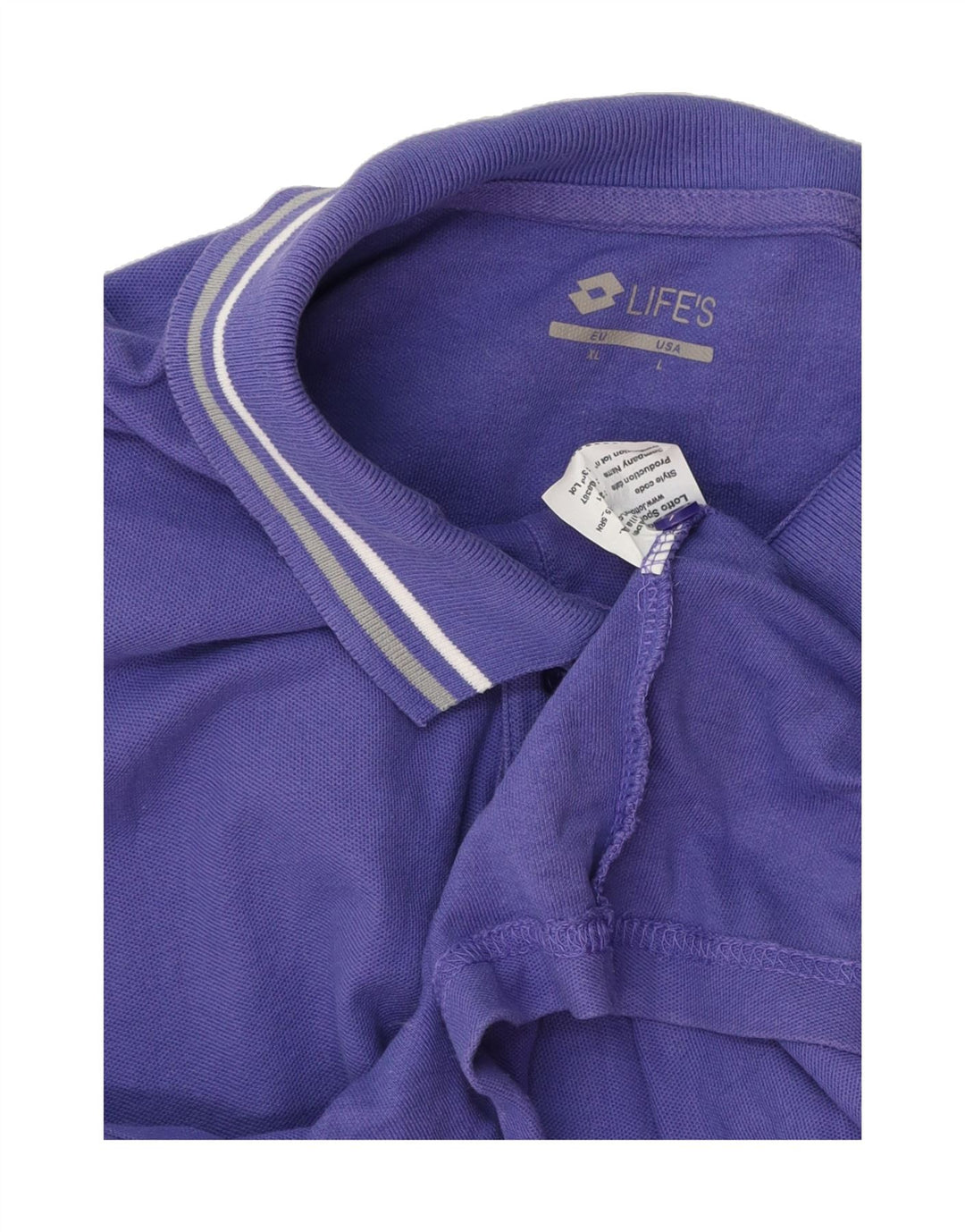 LOTTO Mens Polo Shirt XL Purple Vintage Lotto and Second-Hand Lotto from Messina Hembry 