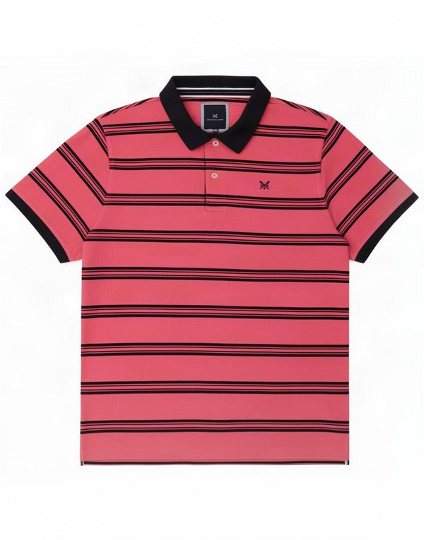 Crew Clothing Polo da uomo 2XL Cotone a righe rosa