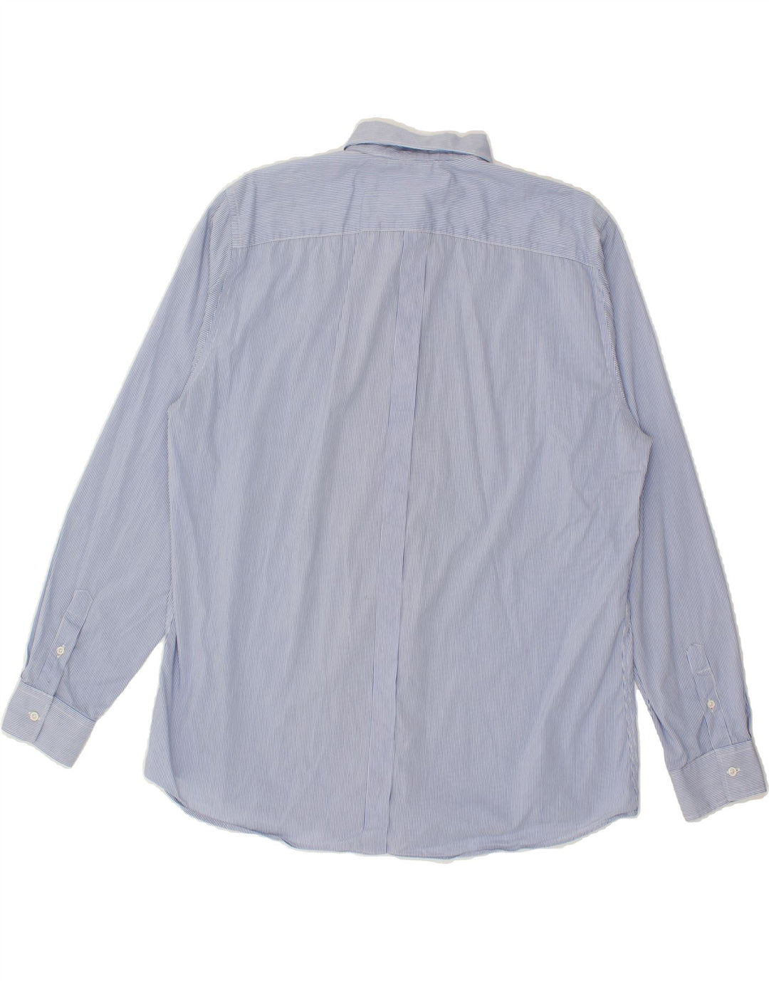 TRUSSARDI JEANS Mens Shirt Size 44 XL Blue Pinstripe Vintage Trussardi Jeans and Second-Hand Trussardi Jeans from Messina Hembry 