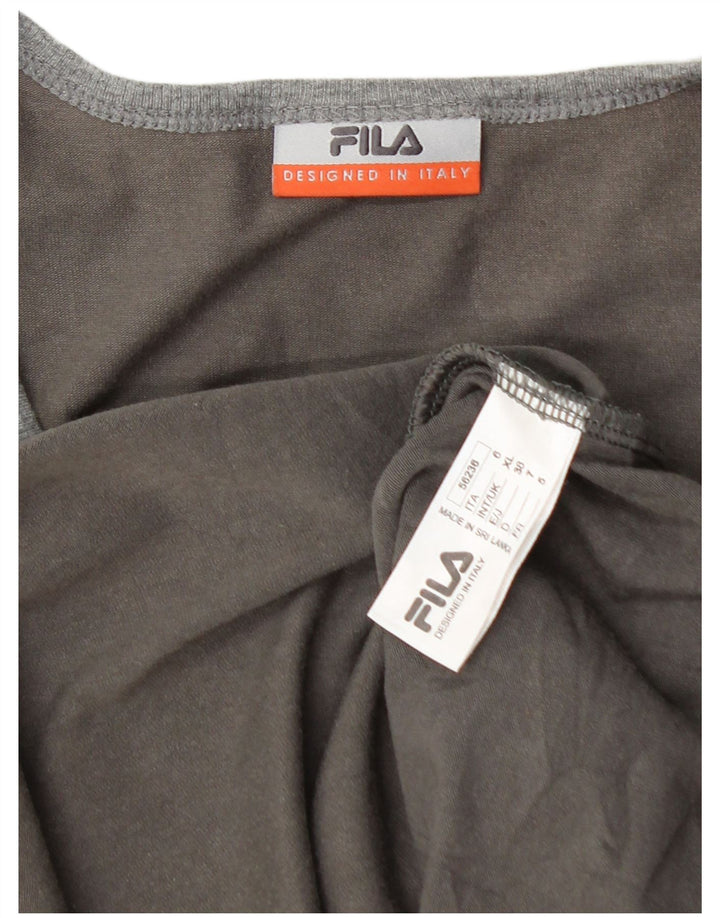 T-shirt uomo FILA Top XL in cotone grigio