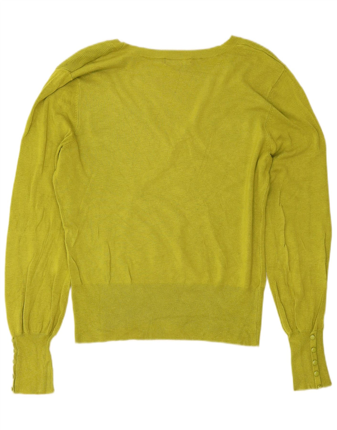 Maglione maglione con scollo a V da donna Debenhams UK 14 Verde medio