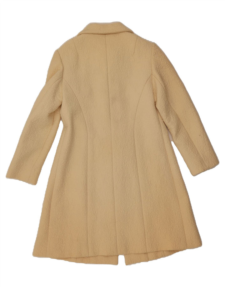 VINTAGE Womens Overcoat UK 8 Small Off White Vintage Vintage and Second-Hand Vintage from Messina Hembry 