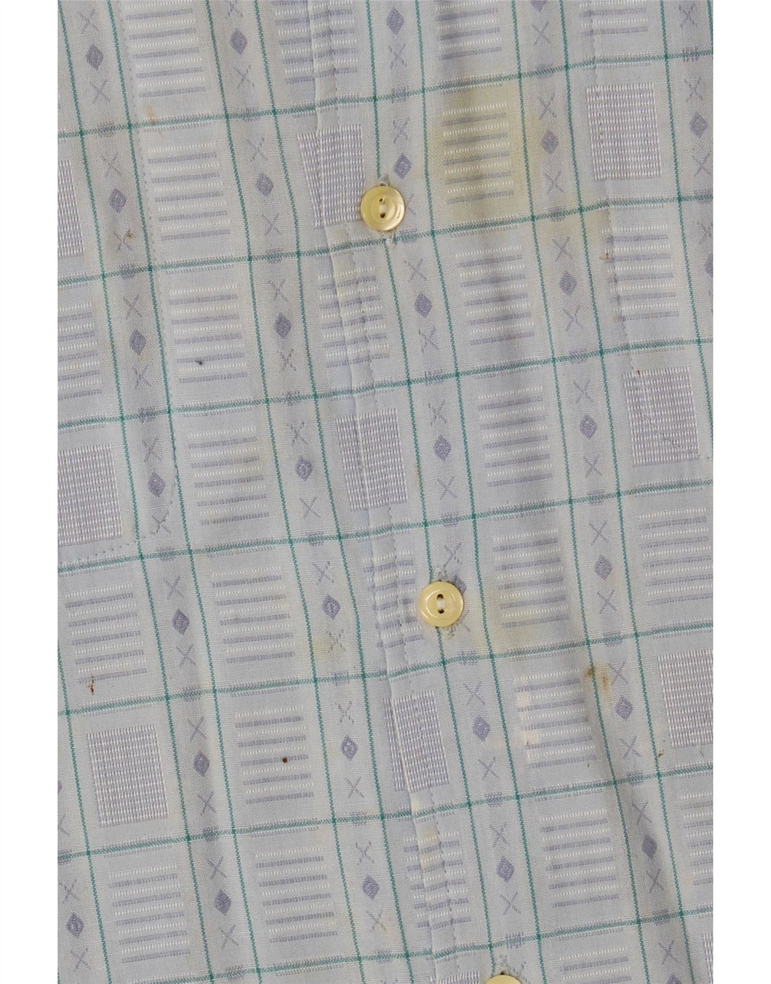 Camicia a quadri da uomo Wampum Small Blue Fair Isle