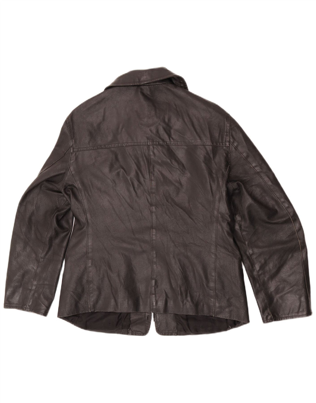 Giacca in pelle da donna Sasch UK 14 grande in pelle nera