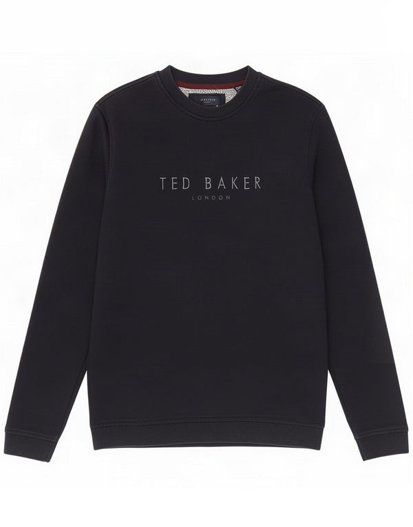 Ted Baker Mens Graphic Sweatshirt Jumper Small Navy Blue