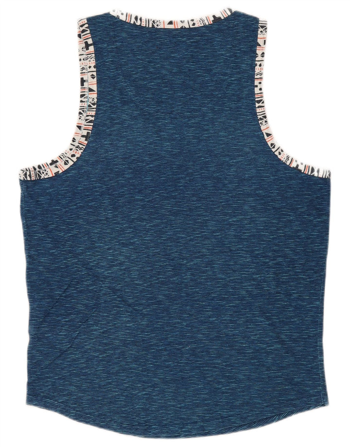 Canotta da uomo HOLLISTER piccola in cotone gessato blu