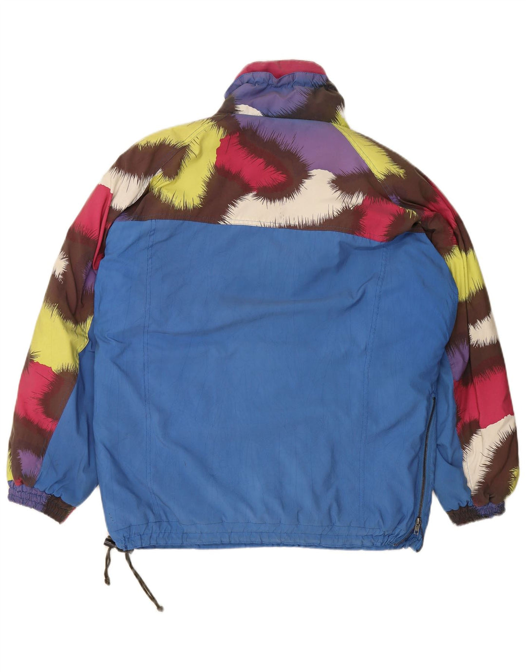 FEVER Giacca anorak da uomo UK 38 Poliestere color block blu medio