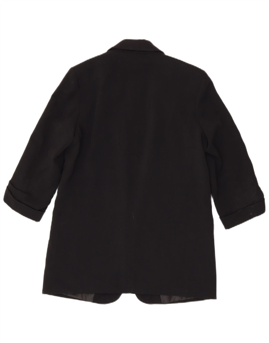 Giacca blazer aperta da donna con maniche a 3/4 Zara UK 14 poliestere nero medio