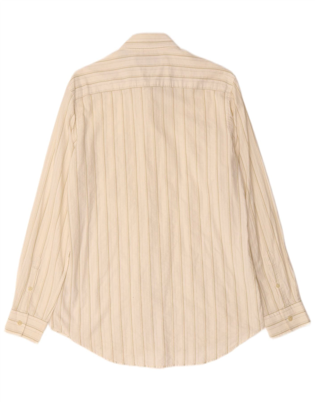 Camicia da uomo Timberland in cotone gessato bianco sporco medio