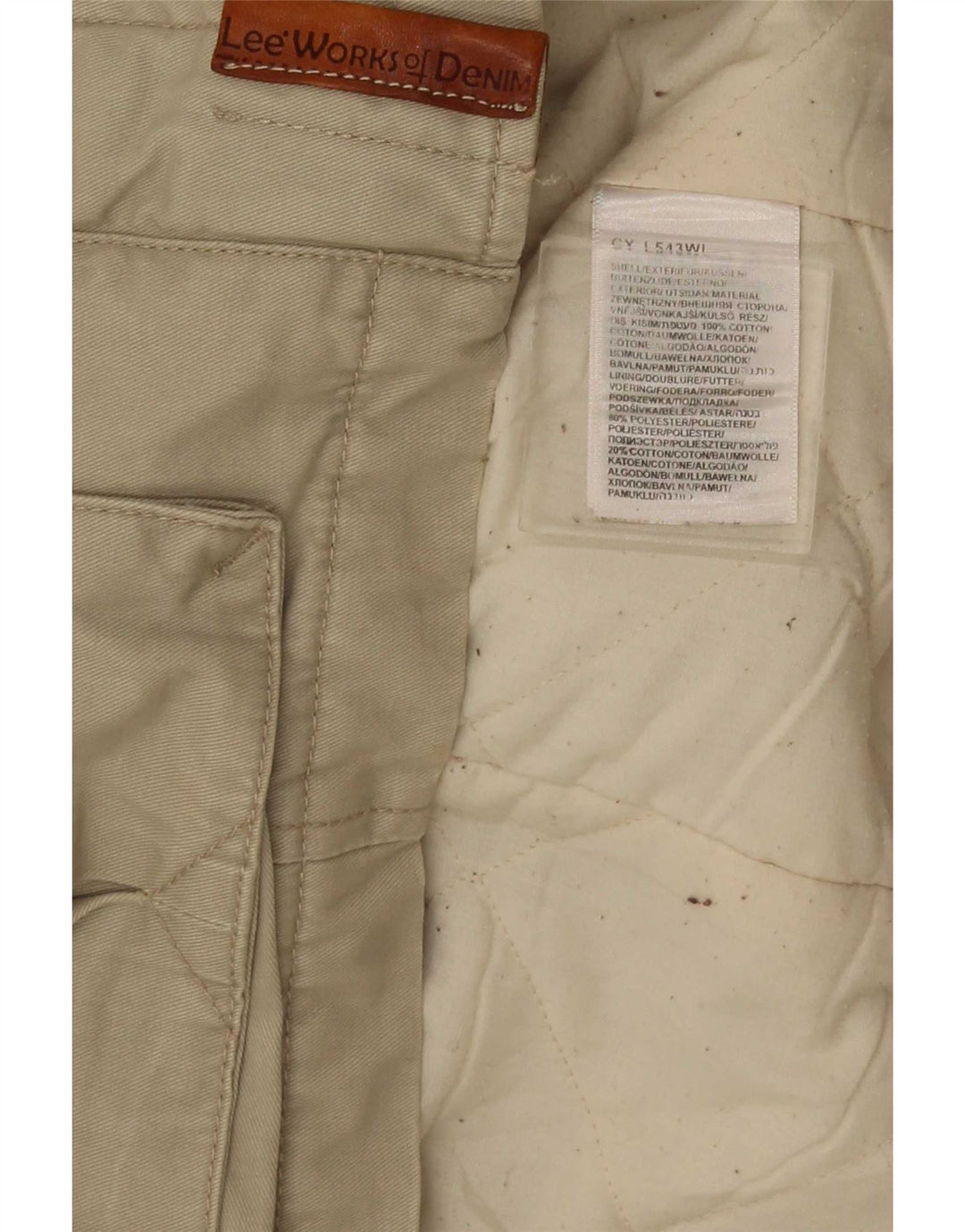Giacca utility da donna Lee UK 14 Cotone beige medio