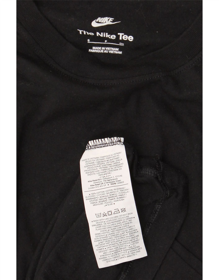 T-shirt da uomo NIKE Top piccola in cotone nero