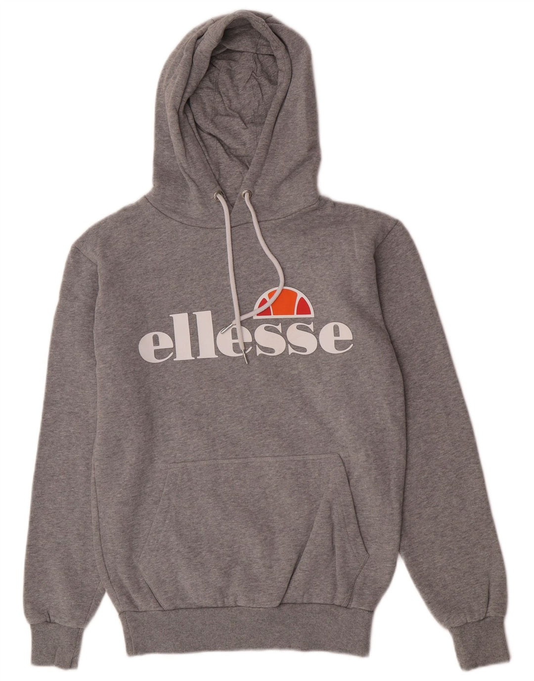 Felpa con cappuccio da uomo con vestibilità regolare grafica Ellesse, piccola, in cotone grigio