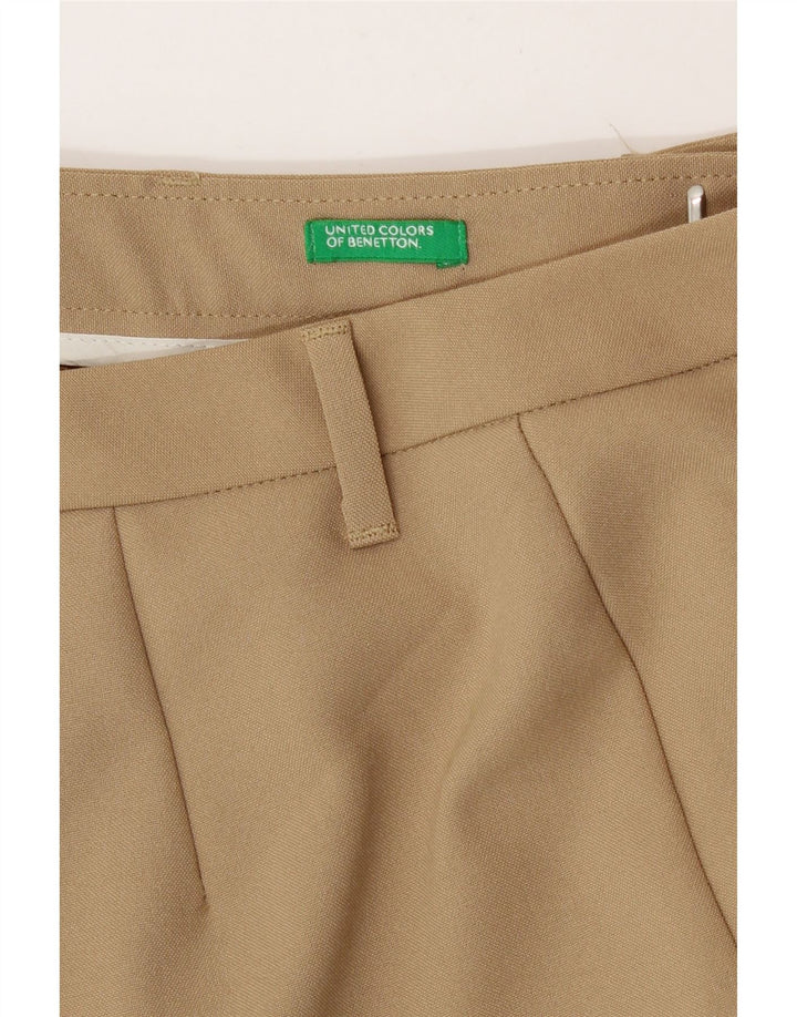 Pantaloni chino dritti da donna Benetton W30 L27 Beige