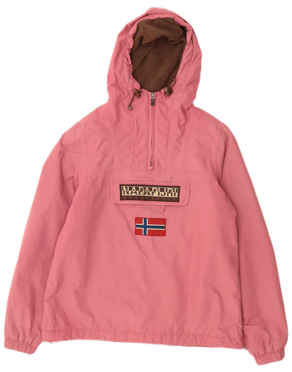 Giacca anorak oversize con cappuccio Geographic da donna Napapijri UK 10 Small Rosa