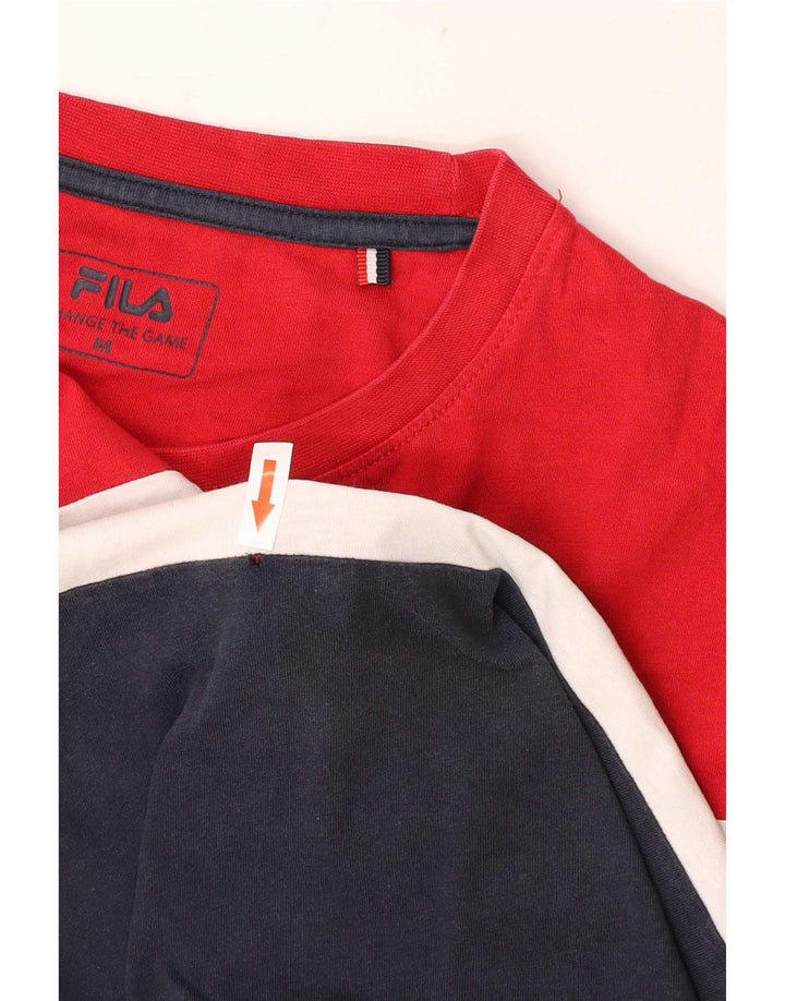 T-shirt grafica da uomo Fila Top Medium multicolore Colourblock