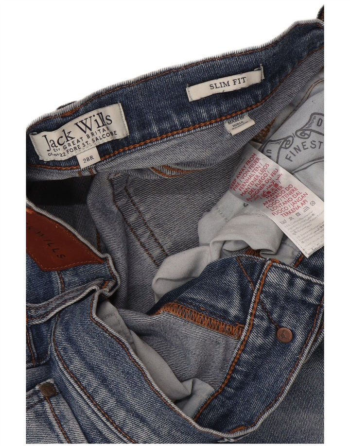 Jeans slim da uomo Jack Wills W28 L30 cotone blu