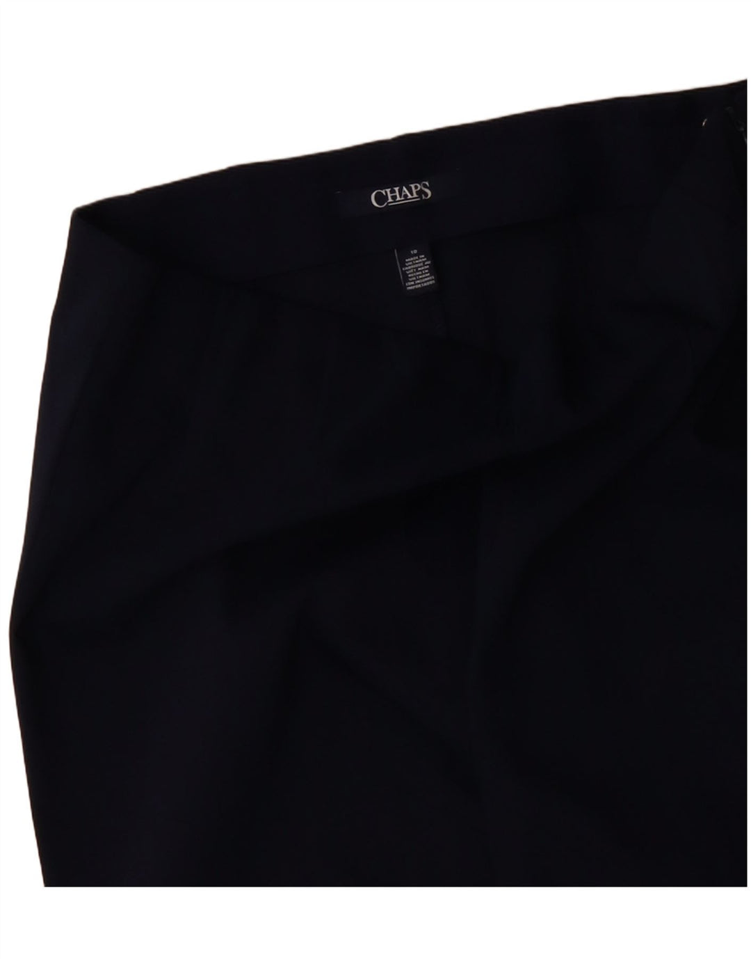 Pantaloni casual dritti da donna CHAPS US 10 Large W32 L31 Blu navy