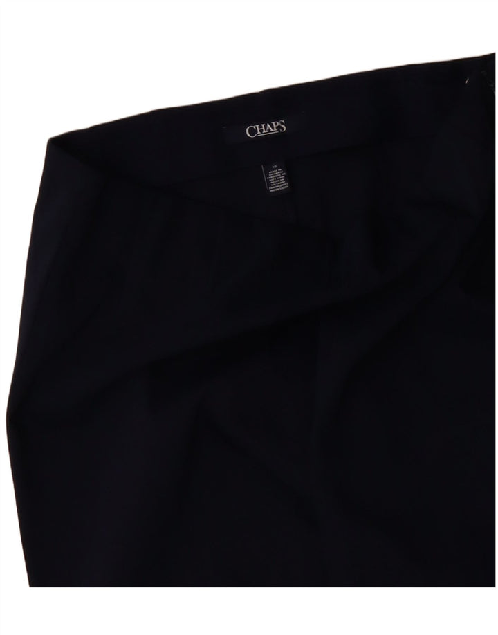 Pantaloni casual dritti da donna CHAPS US 10 Large W32 L31 Blu navy