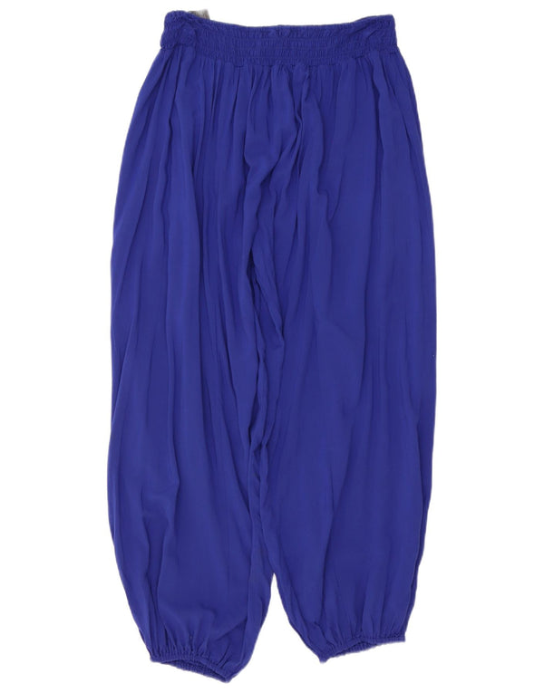 Pantaloni Harem da donna Marks & Spencer grandi W32 L26 viscosa blu