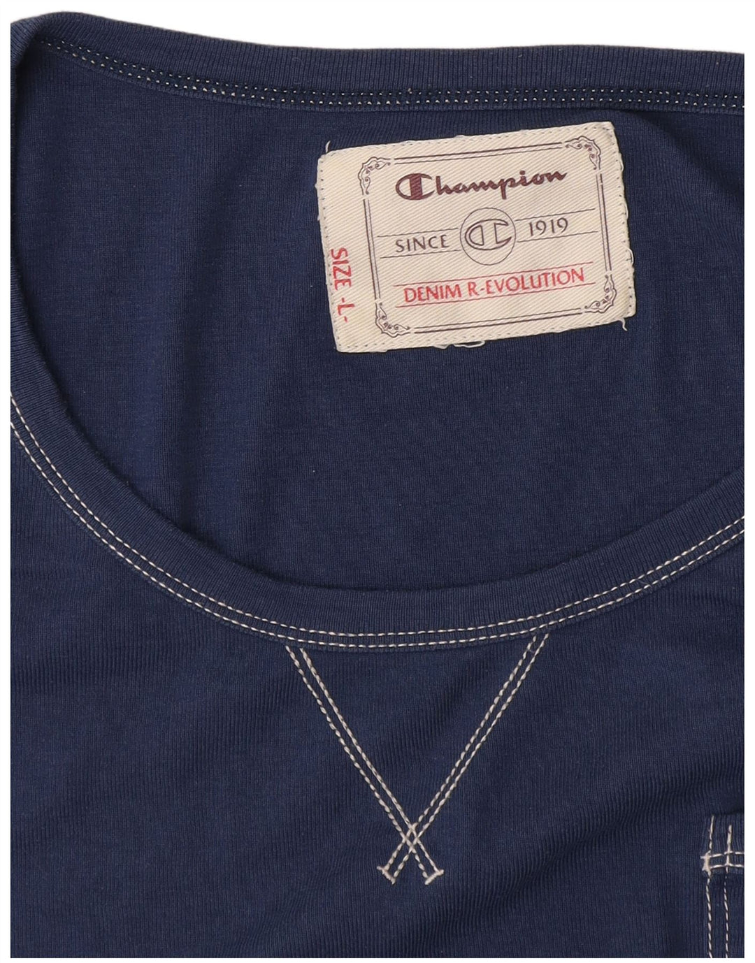 T-shirt da donna Champion Top UK 14 Large Blu Navy