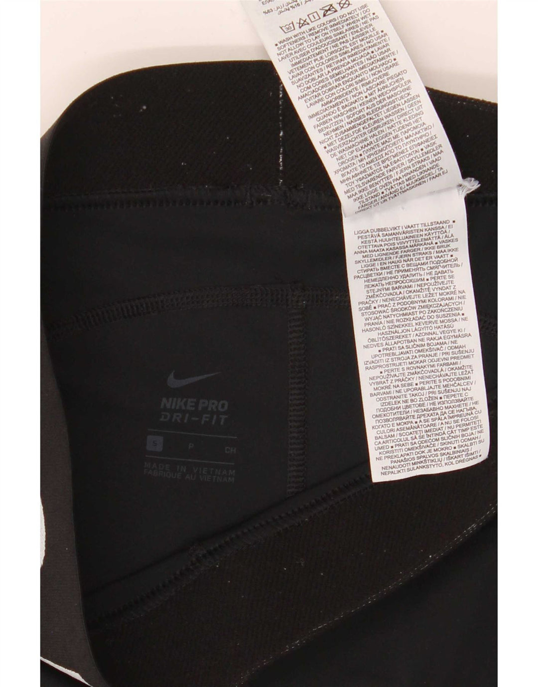 Pantaloncini sportivi Nike Dri Fit Graphic da donna UK 8 piccoli poliestere nero