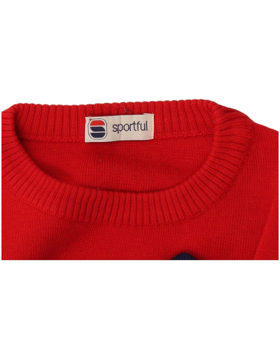 Sportful Uomo Maglione Girocollo Maglione Grande Rosso Colorblock