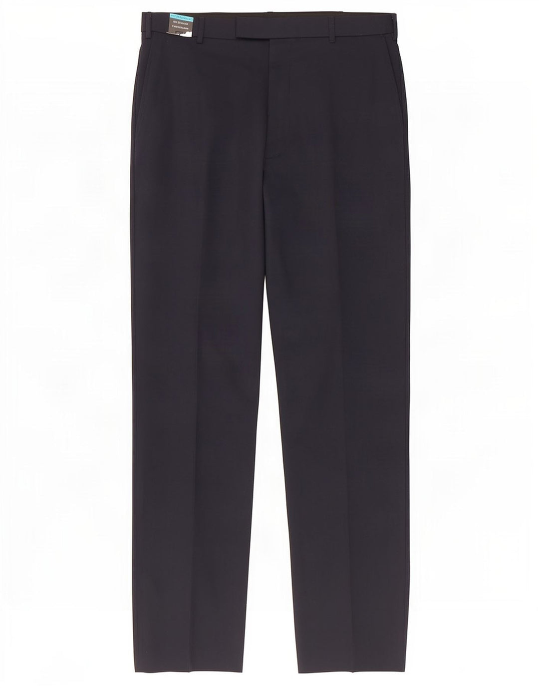 Pantaloni da abito regolari da uomo Marks & Spencer W34 L33 lana blu navy