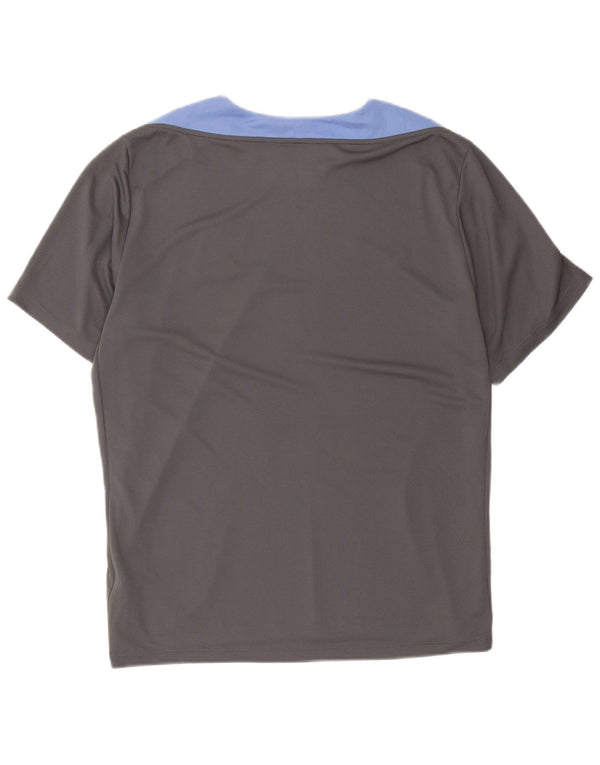 T-shirt Nike Dri Fit da uomo XL in poliestere color block grigio