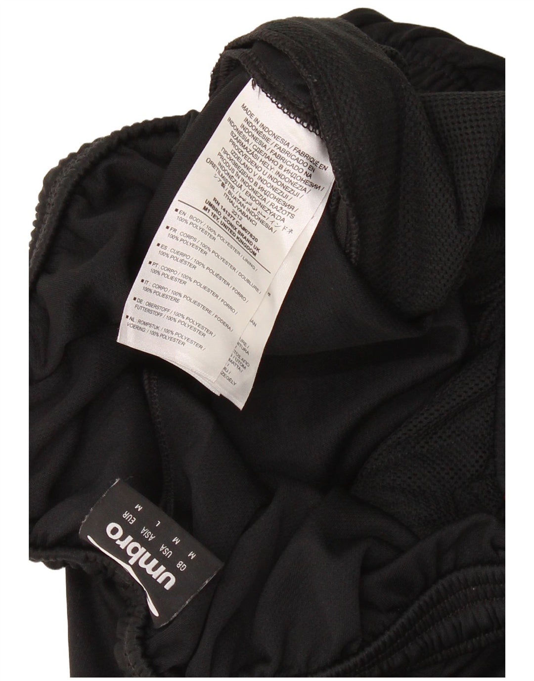 UMBRO Pantaloncini sportivi da uomo West Ham United F.C. Poliestere nero medio